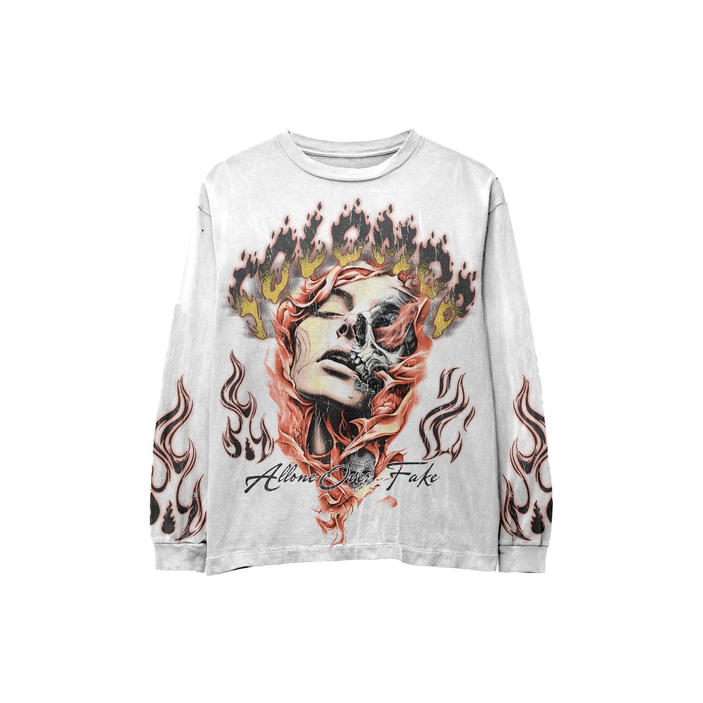 Girl Flames Long Sleeve Tee