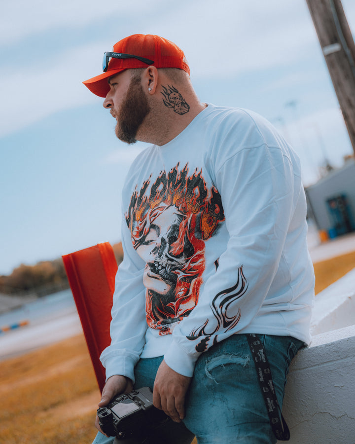 Girl Flames Long Sleeve Tee