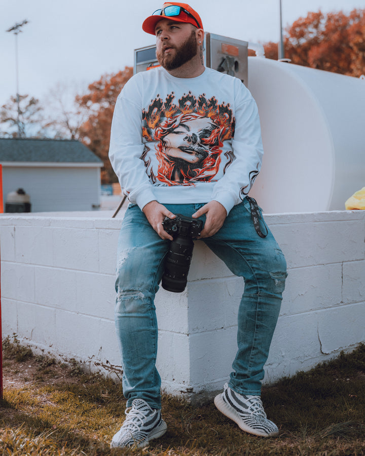 Girl Flames Long Sleeve Tee