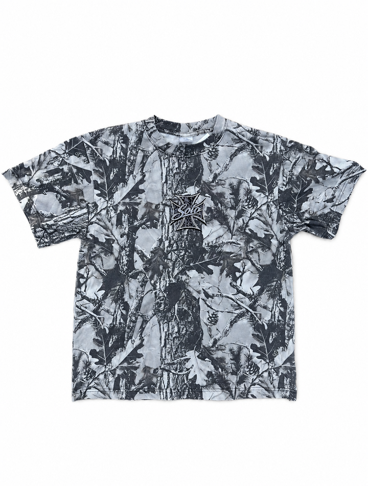 Black & White Real Tree Camo Tee