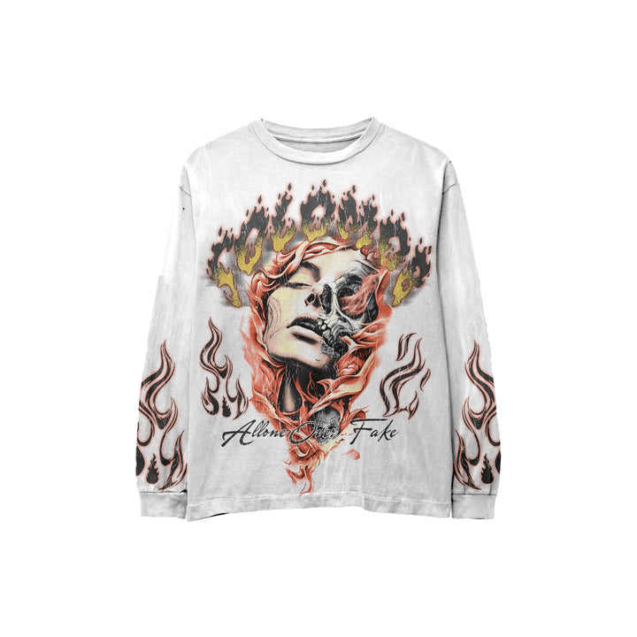 Girl Flames Long Sleeve Tee