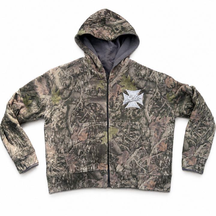 Cross Reversible Camo Zip Up