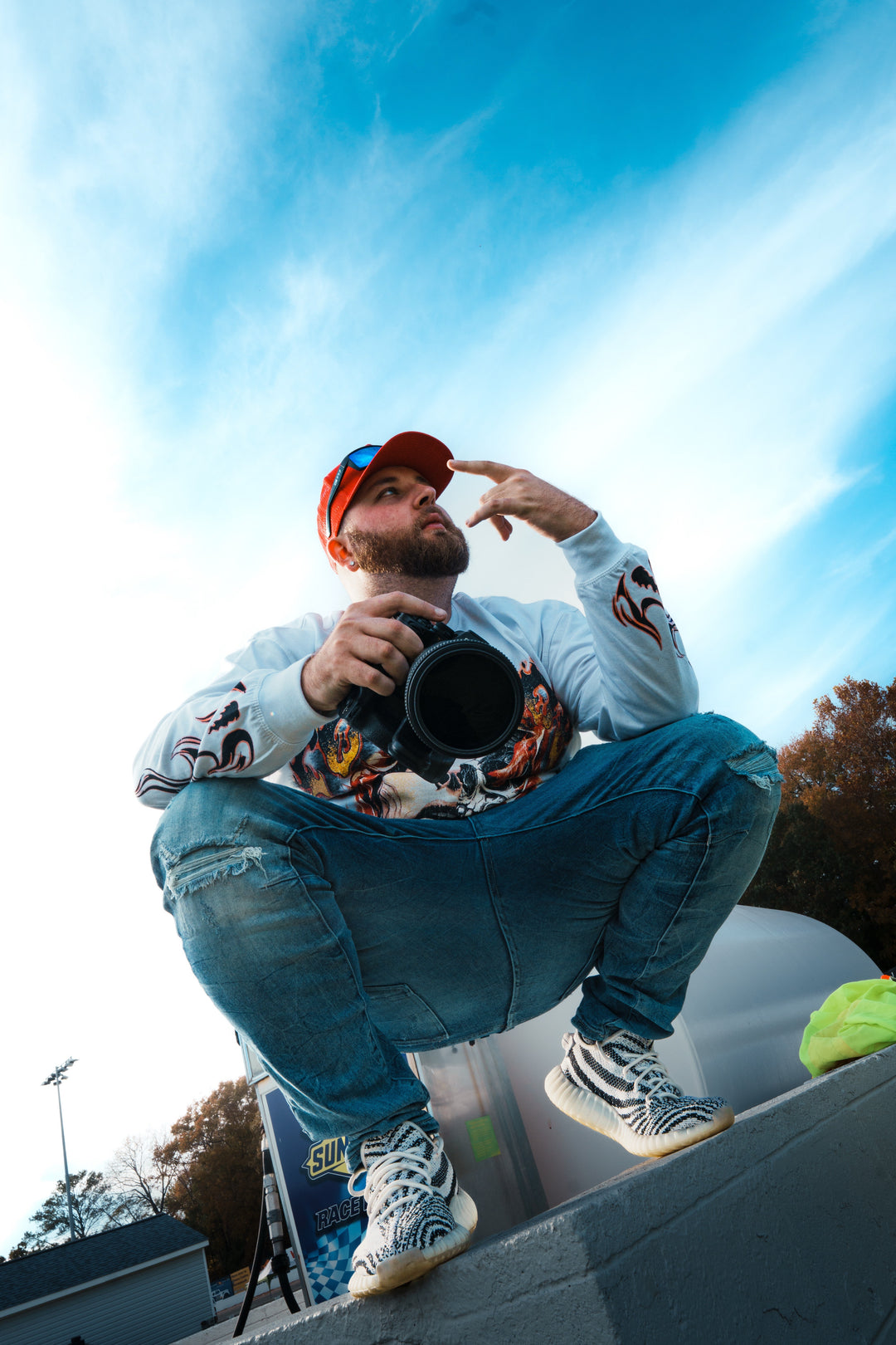 Girl Flames Long Sleeve Tee