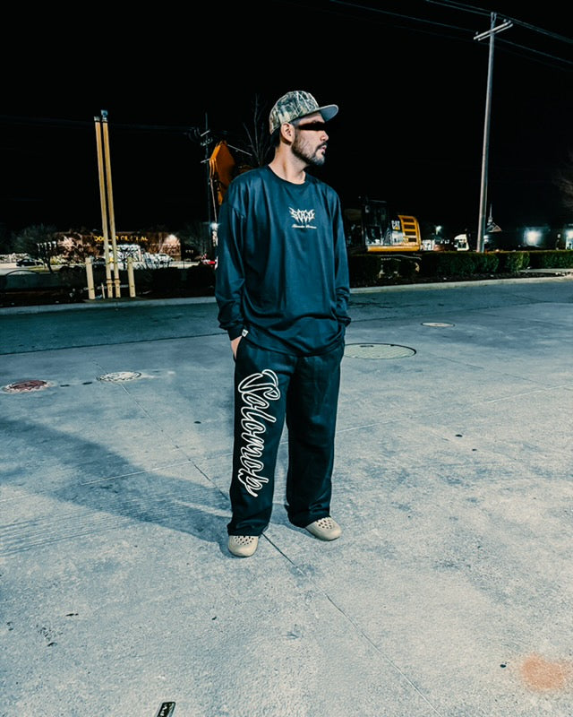 Alone Over Fake Wolf Long Sleeve Tee