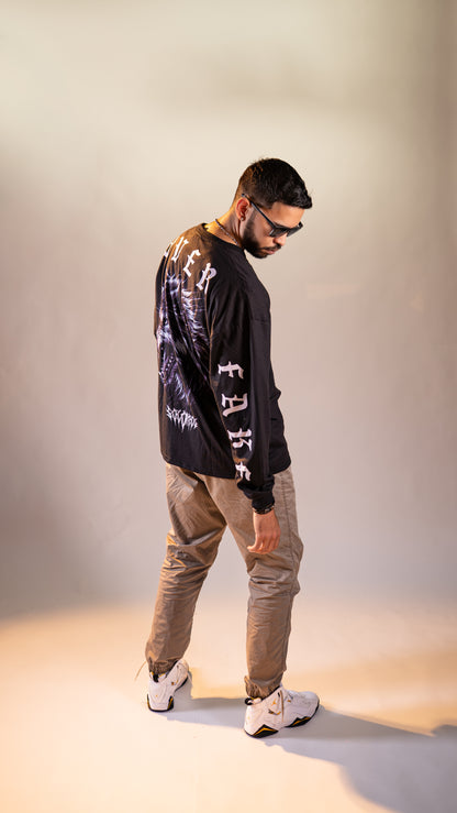 Alone Over Fake Wolf Long Sleeve Tee